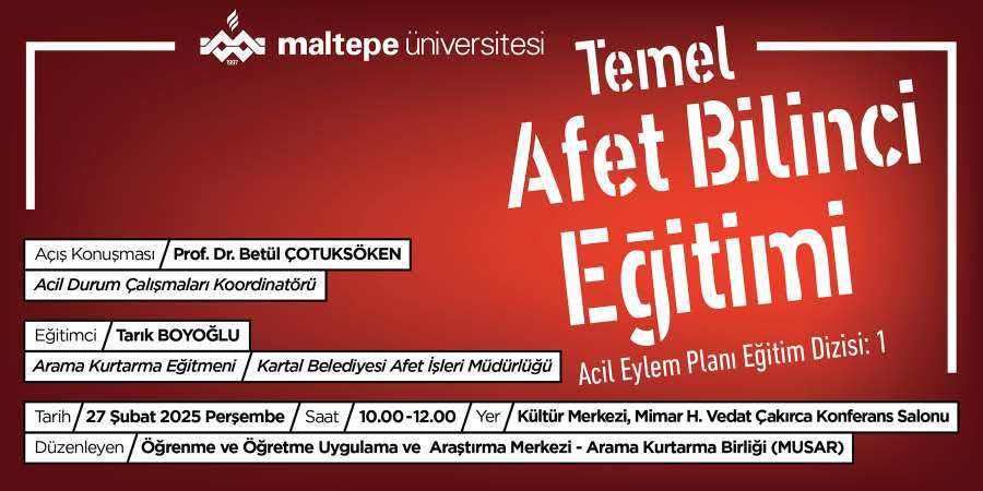 Temel Afet Bilinci Eğitimi